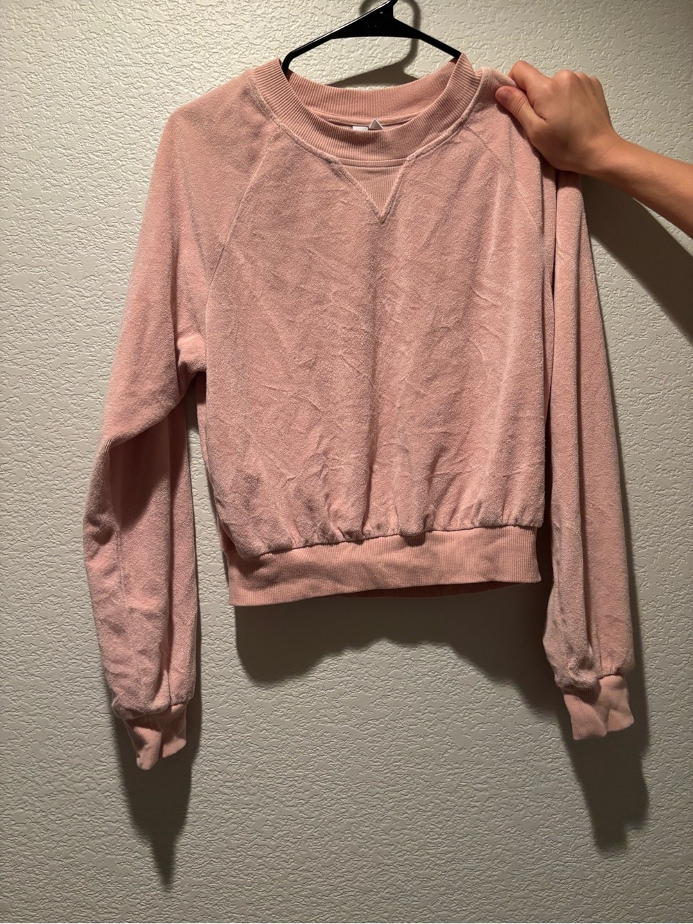 & Other Stories Blush Pink Crewneck Sweatshirt